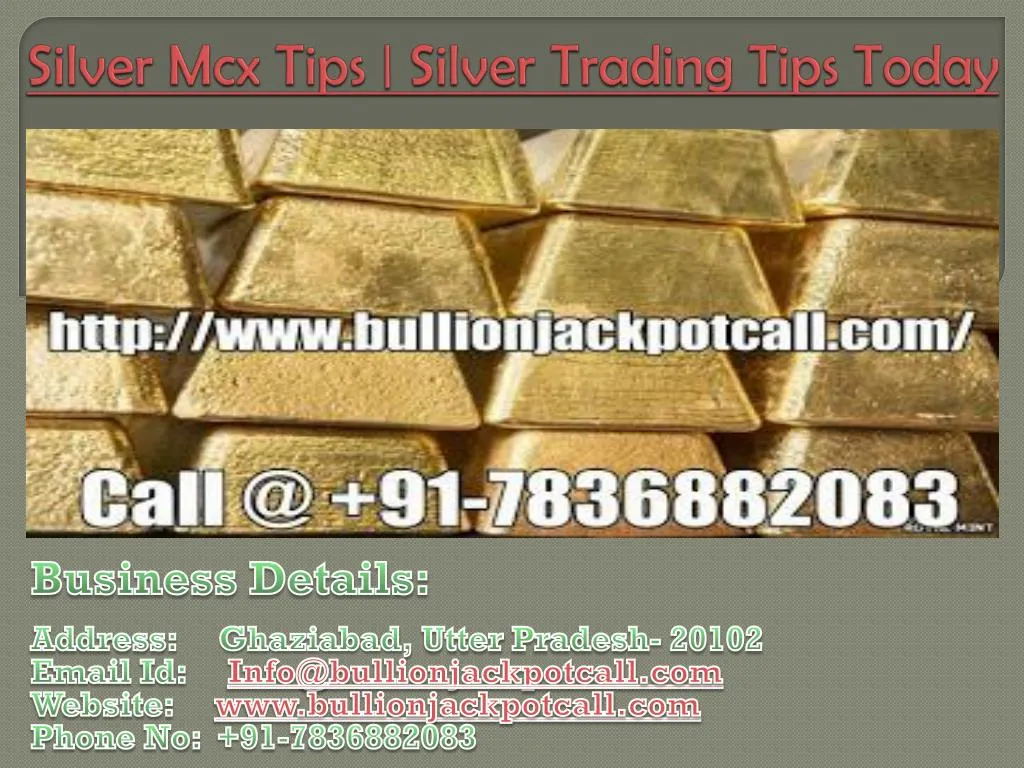 silver mcx tips silver trading tips today