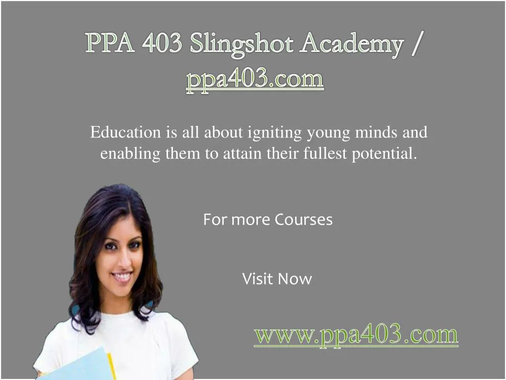 ppa 403 slingshot academy ppa403 com