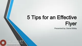 5 Tips for an Effective Flyer - slide 1