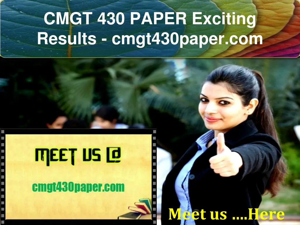 cmgt 430 paper exciting results cmgt430paper com