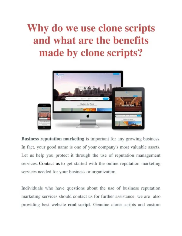 Best Website Clone Script