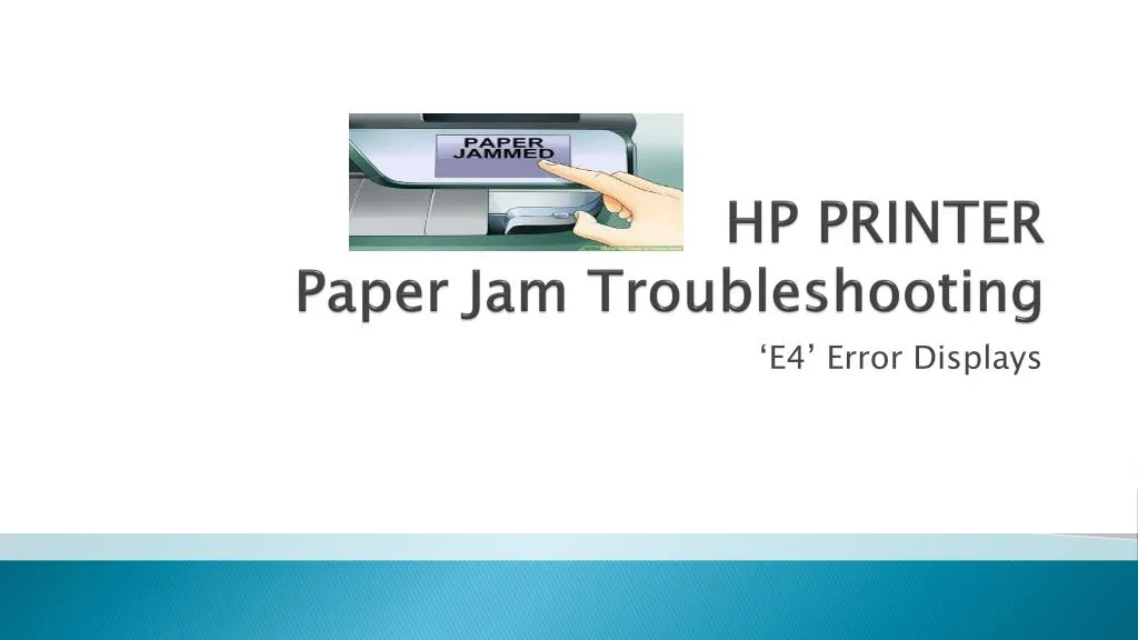 hp printer paper jam troubleshooting