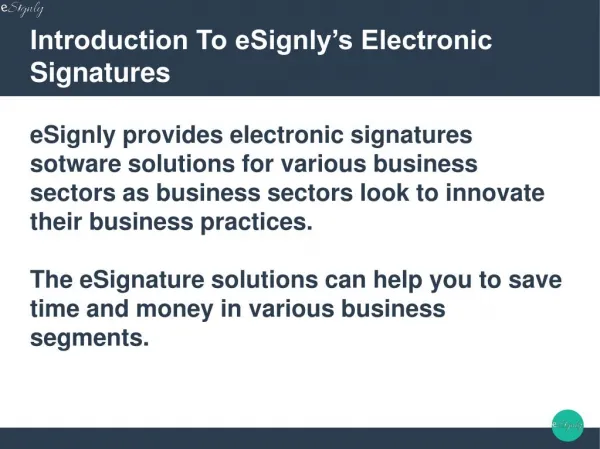 Application Of electronic Signature In Various Sectors