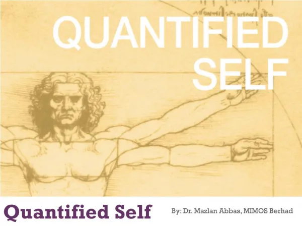 Quantified Self and Self Digitisation