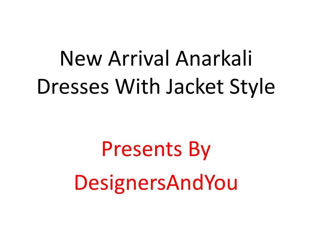 new arrival anarkali dresses with jacket style