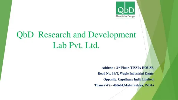 QbD Research & Development Lab Pvt Ltd