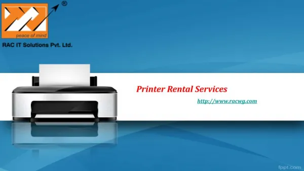 Buy Printers on Rental Basis.
