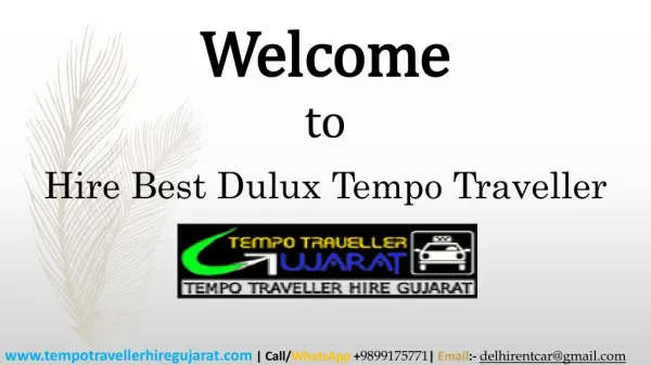 Hire Best Dulux Tempo Traveller