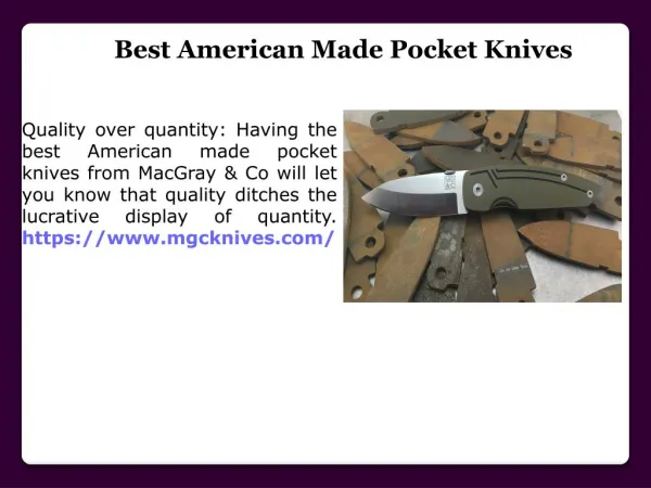 American made Pocket Knives