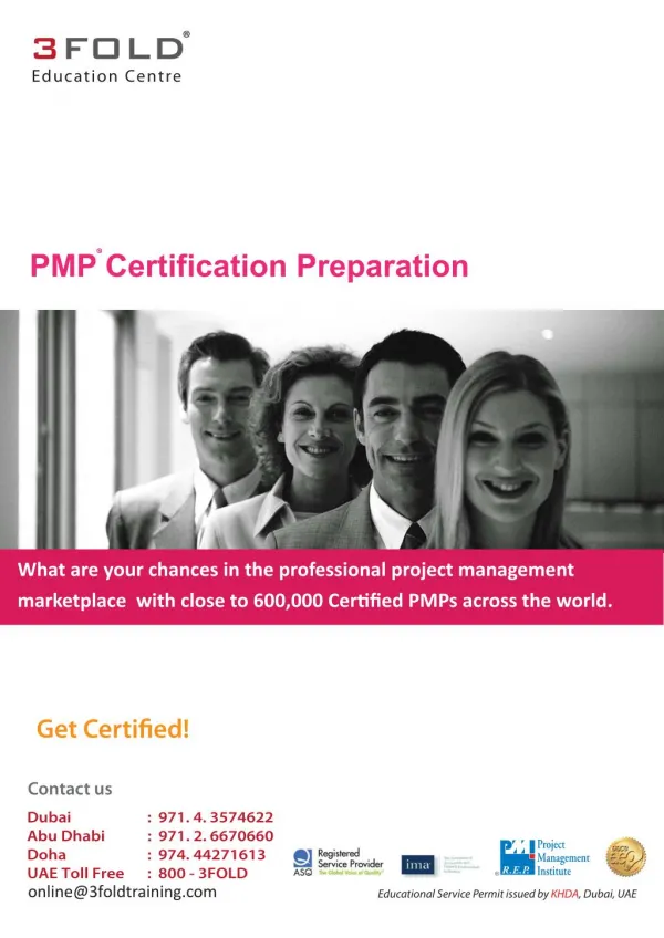 PMP Certification Preparation Program