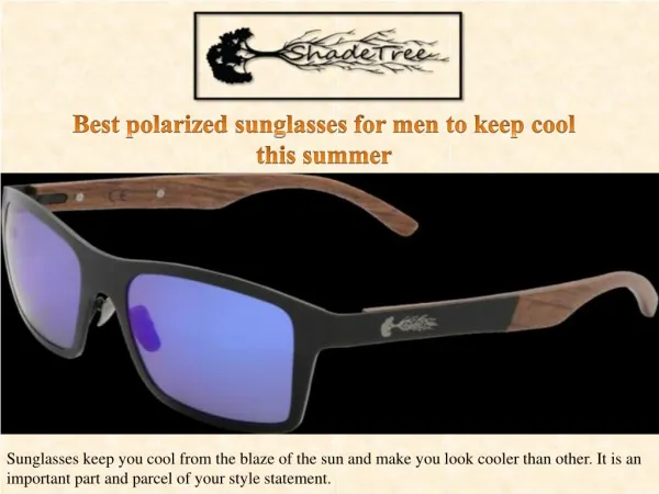 Best polarized sunglasses for men to keep cool this summer