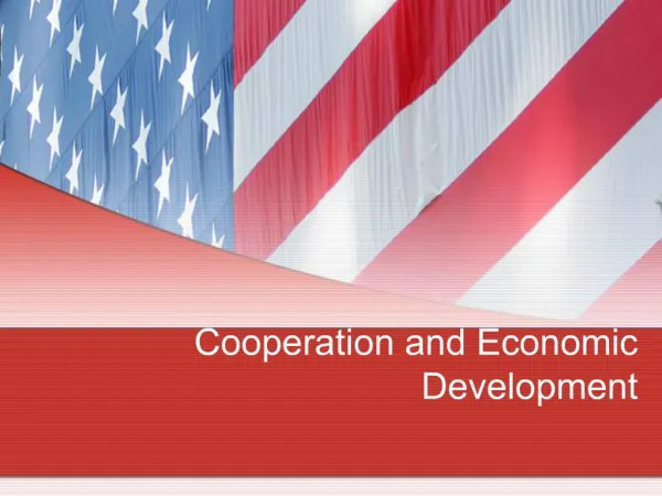 Cooperation and Economic Development