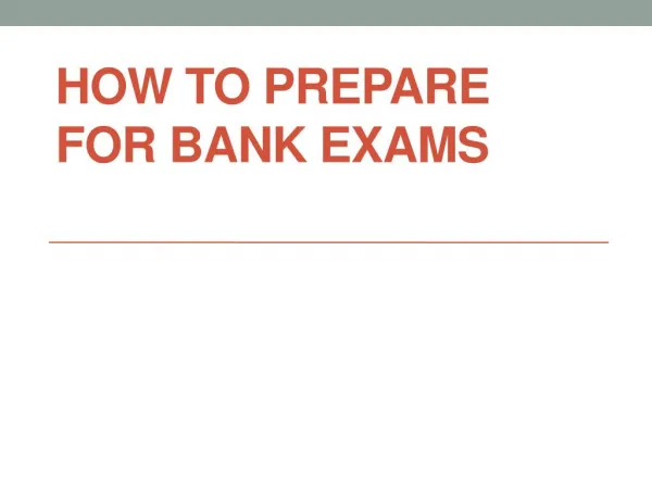 how to crack bank exam