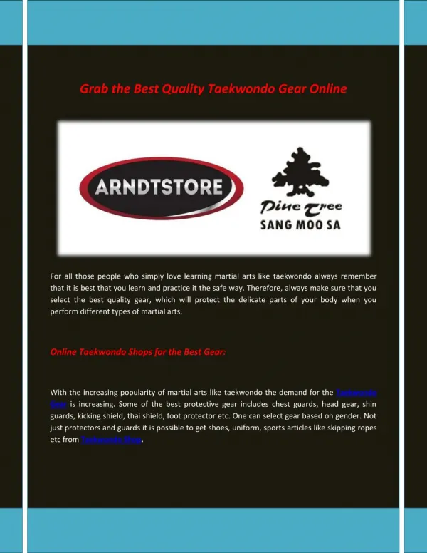 Arndt Martial Arts Shop | Supplies of Martial Arts Equipment