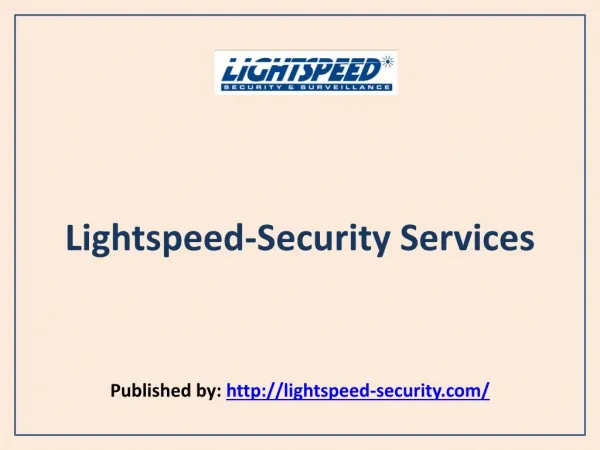 Lightspeed-Security Services