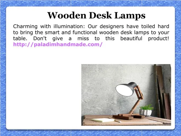 Wooden Desk Lamps