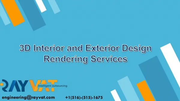 3D Interior and Exterior Design Rendering Services