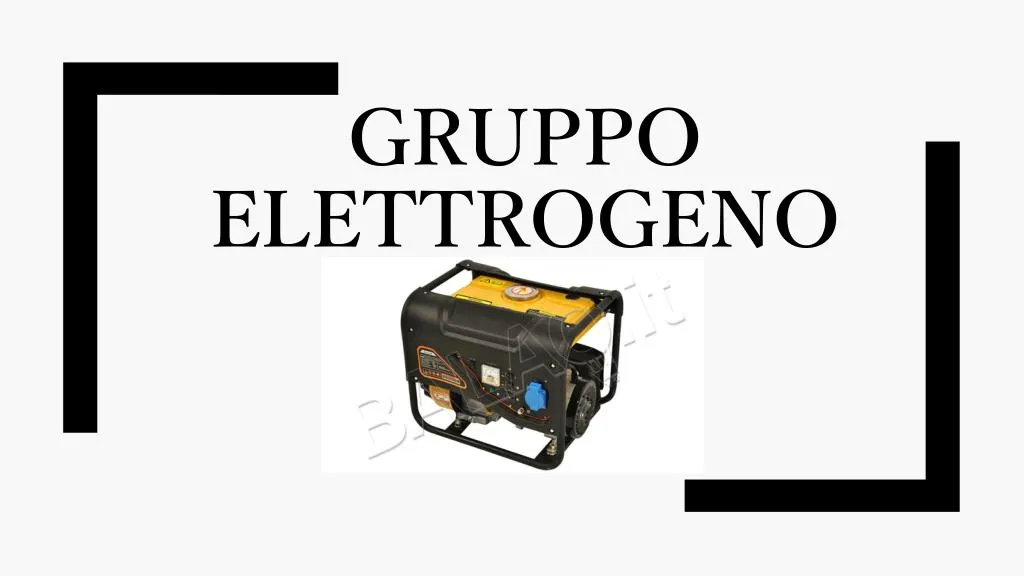 gruppo elettrogeno