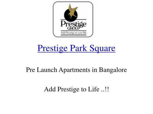 Pre Launch Apartments in bannerghatta Road