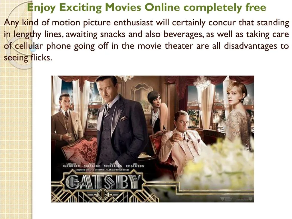 enjoy exciting movies online completely free