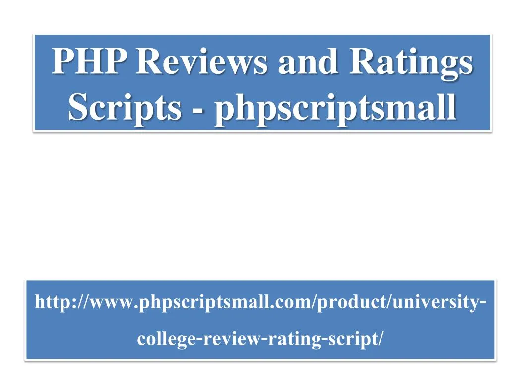 php reviews and ratings scripts phpscriptsmall