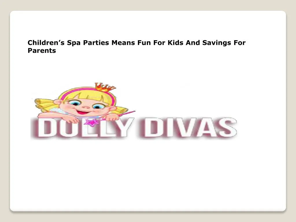 children s spa parties means fun for kids