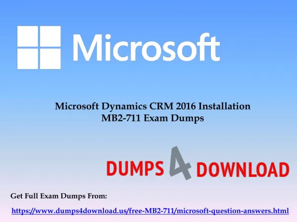Latest Microsoft MB2-711 Exam Dumps Questions - MB2-711 Dumps PDF