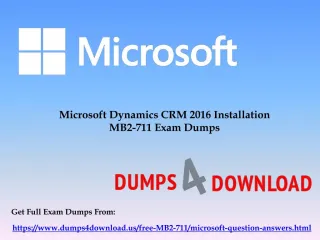 Latest Microsoft MB2-711 Exam Dumps Questions - MB2-711 Dumps PDF - slide 1