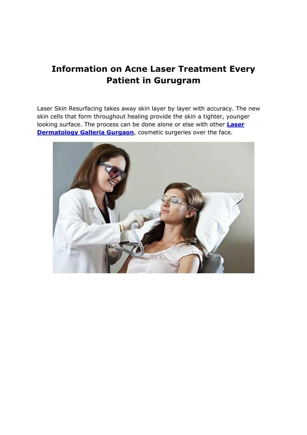 information on acne laser treatment every patient