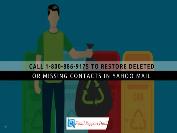 To Restore Deleted Or Missing Contacts In Yahoo Mail