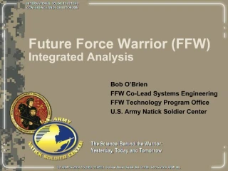 Future Force Warrior FFW Integrated Analysis - slide 1