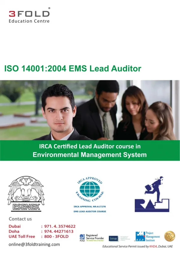 ISO 14001 2004 EMS Lead Auditor Course