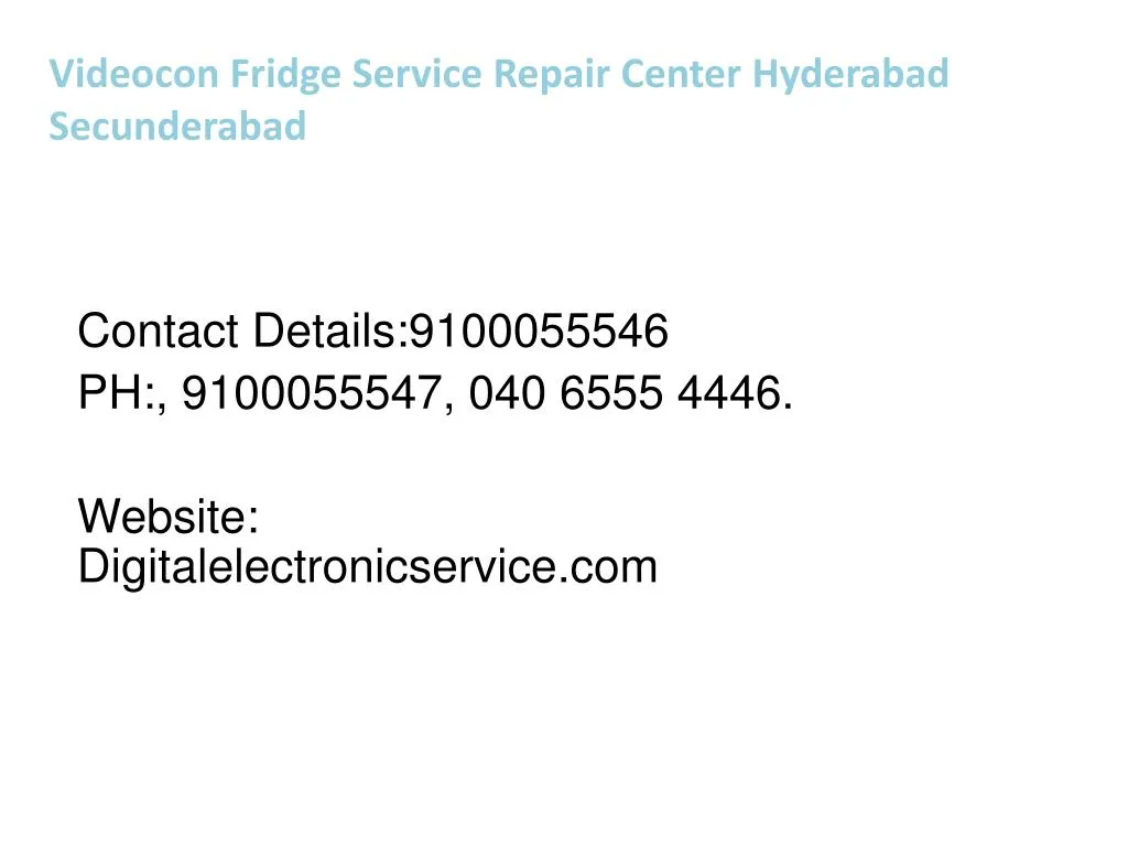 videocon fridge service repair center hyderabad secunderabad