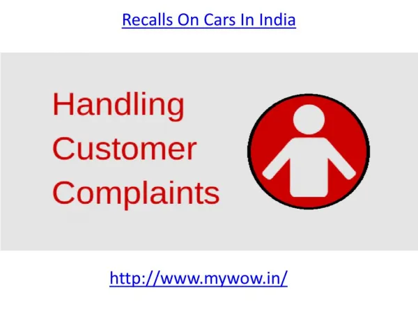 Who is the best recalls on cars in India
