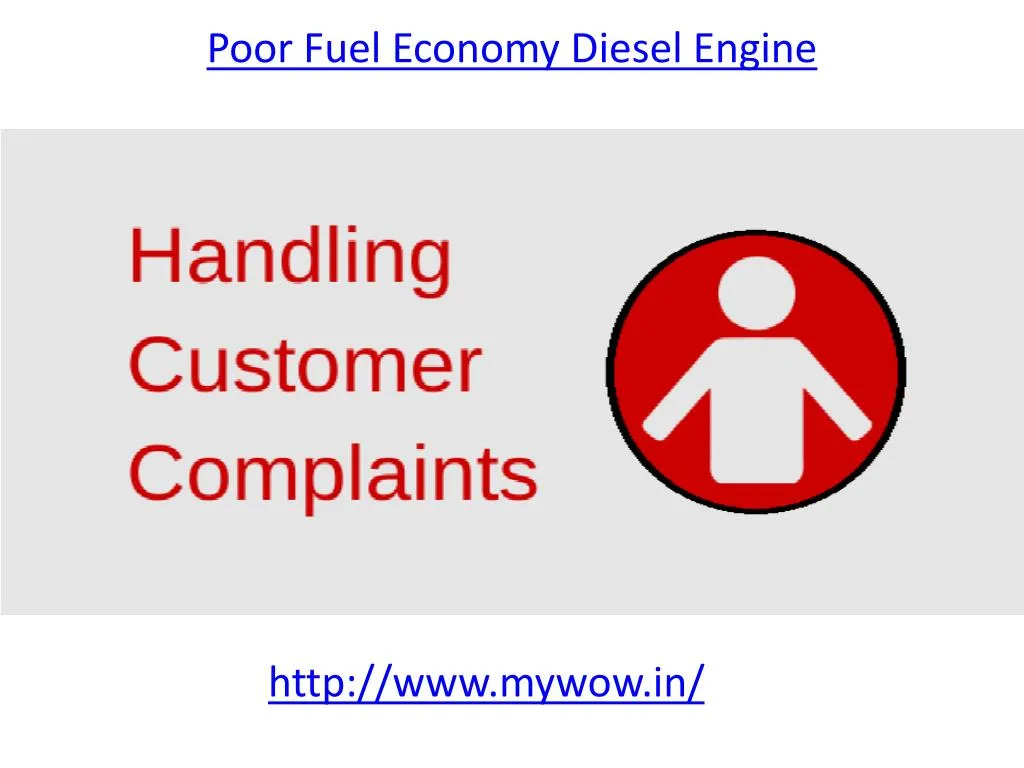 poor fuel economy diesel engine