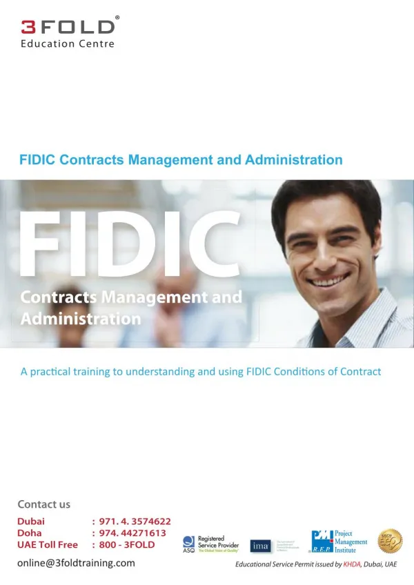 FIDIC Contracts Management and Administration