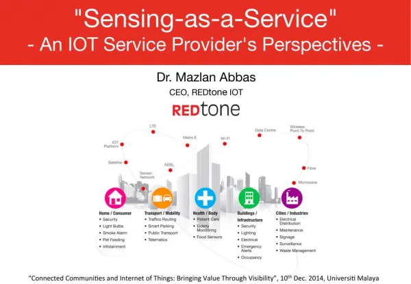 Sensing-as-a-Service - An IoT Service Provider's Perspectives