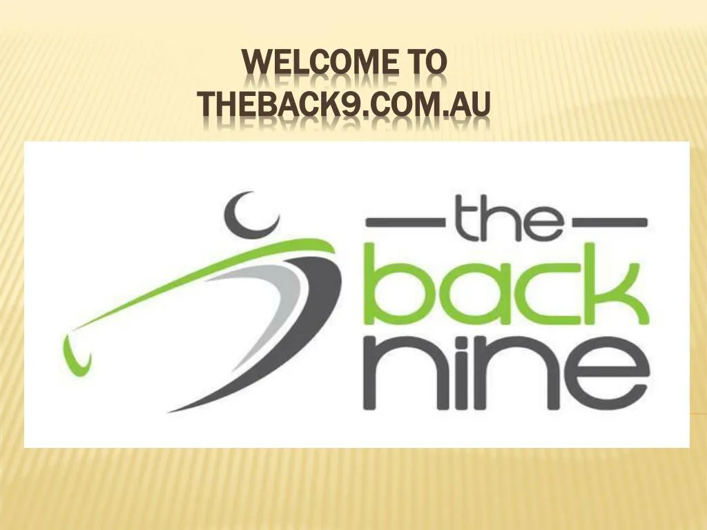 welcome to theback9 com au