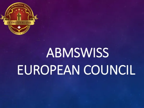 ABMSWISS European Council