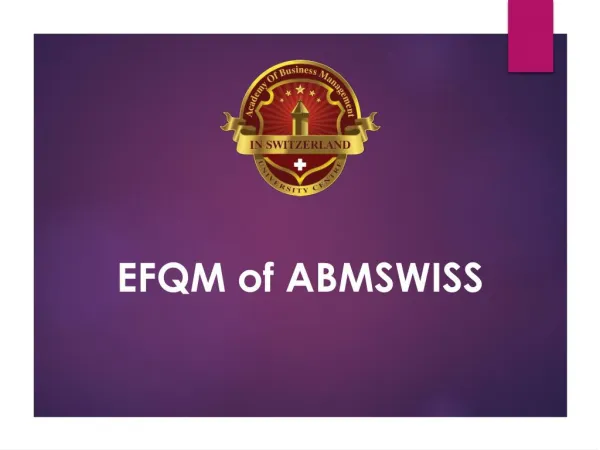 EFQM of ABMSWISS