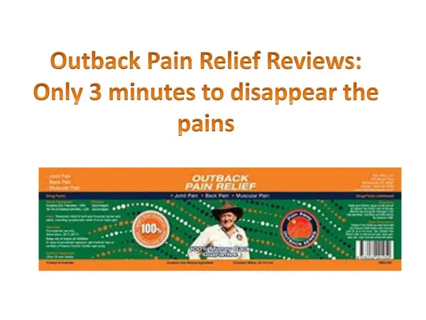 Outback-Pain-Relief-Reviews