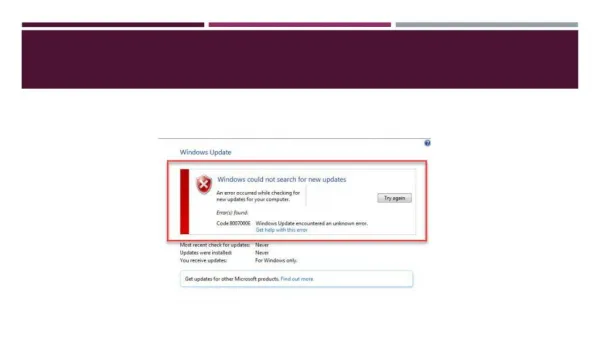 Error Code 8007000E: System update updates microsoft windows