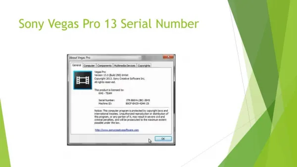Serial Number Sony Vegas Pro 13