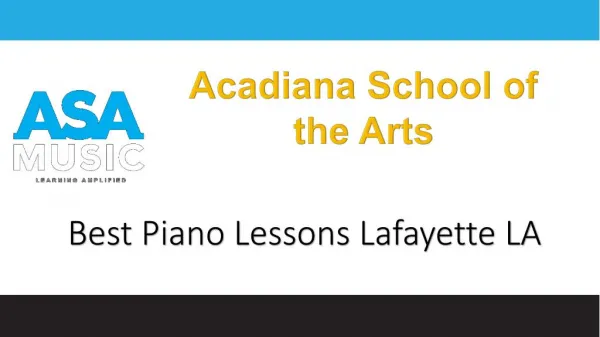 Best Piano Lessons Lafayette LA