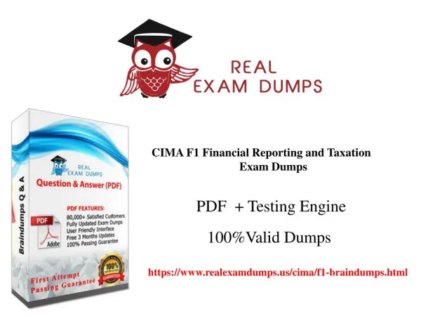 CIMA F1 Braindumps | Pass your Exam With The Help Of Dumps