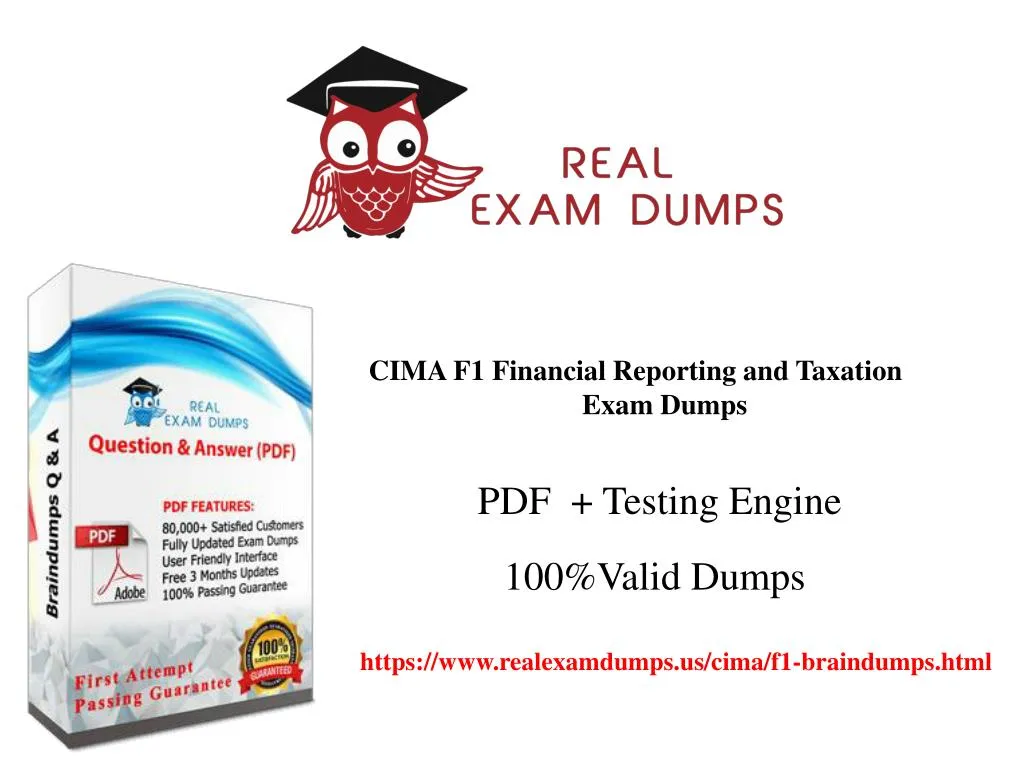cima f1 financial reporting and taxation exam