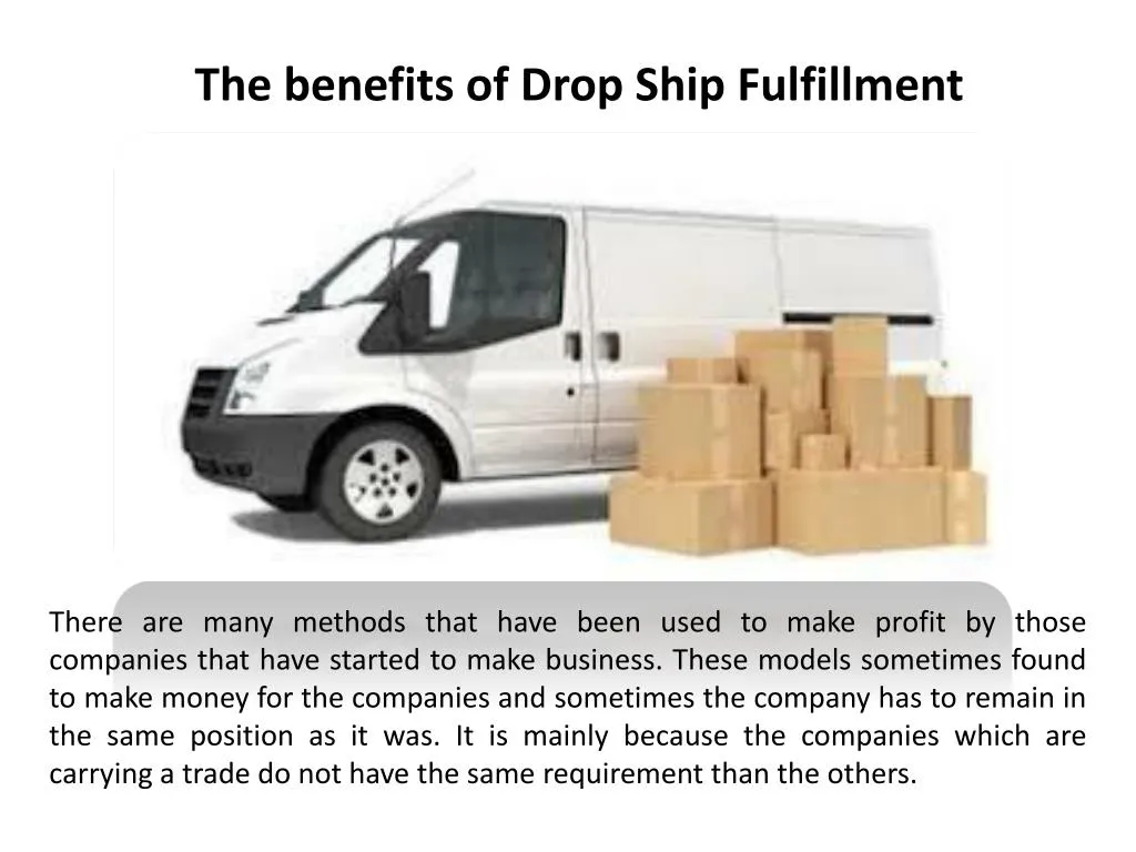 the benefits of drop ship fulfillment