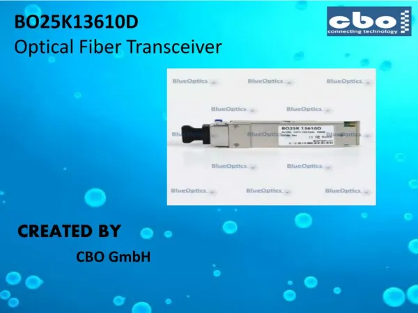 BO25K13610D Optical Fiber Transceiver