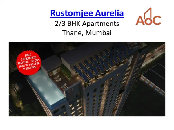 Rustomjee Aurelia - A Masterpiece Of Architectural Creativity