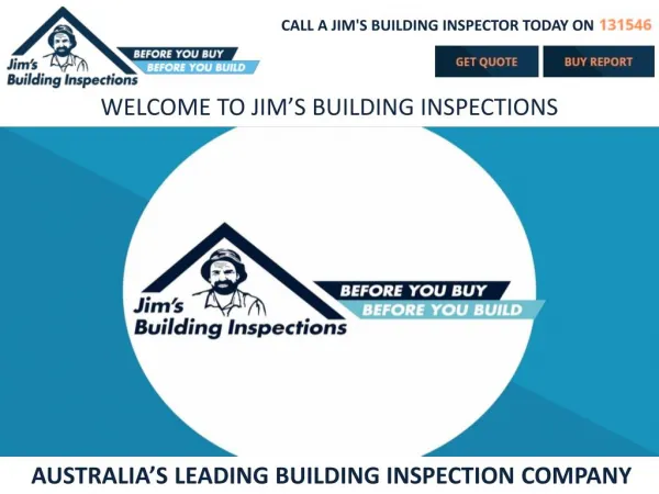 AUSTRALIA’S LEADING BUILDING INSPECTION COMPANY